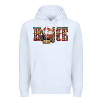 White home Christmas farm animals Premium Hoodie - CowhideDigitalArt
