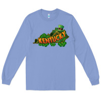 Colony Blue Kentucky map St. Patrick's Day Long Sleeve Tee - FaDigitalArtStudio