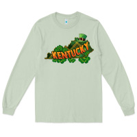 Matcha Kentucky map St. Patrick's Day Long Sleeve Tee - FaDigitalArtStudio