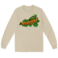 Mushroom Kentucky map St. Patrick's Day Long Sleeve Tee - FaDigitalArtStudio