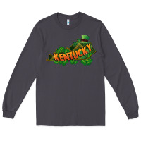 Smoke Kentucky map St. Patrick's Day Long Sleeve Tee - FaDigitalArtStudio