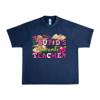 Navy cupid's favorite teacher Urban Heavy Tee - OliviaCreatesArt