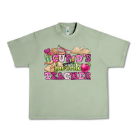 Oil Green cupid's favorite teacher Urban Heavy Tee - OliviaCreatesArt