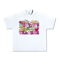 White cupid's favorite teacher Urban Heavy Tee - OliviaCreatesArt