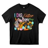 Black I dig Easter Day Heavy Core Tee - NancyCooperArtShop