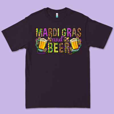 Mardi Gras And Beer Premium Tee Designed By Howdyjamesfarm