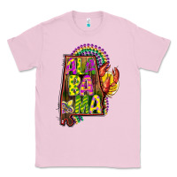 Bubblegum Pink mardi gras alabama map Classic Tee - CowGirlArtShop