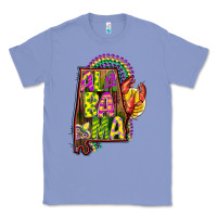 Colony Blue mardi gras alabama map Classic Tee - CowGirlArtShop