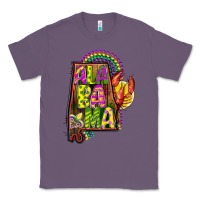 Lavender mardi gras alabama map Classic Tee - CowGirlArtShop
