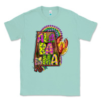 Seafoam mardi gras alabama map Classic Tee - CowGirlArtShop