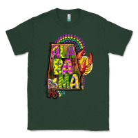 Sports Green mardi gras alabama map Classic Tee - CowGirlArtShop