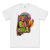White mardi gras alabama map Classic Tee - CowGirlArtShop