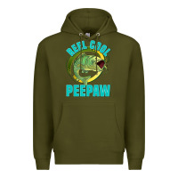 Army Green reel cool peepaw Premium Hoodie - Jasminsmagicworld