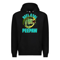 Black reel cool peepaw Premium Hoodie - Jasminsmagicworld