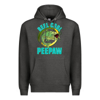 Charcoal Heather reel cool peepaw Premium Hoodie - Jasminsmagicworld