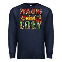 Navy warm and cozy with scarf Premium Sweatshirt - AdoDesignShop