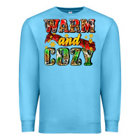 Ocean Blue warm and cozy with scarf Premium Sweatshirt - AdoDesignShop