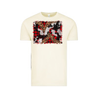 Vintage Arctic cowhide buffalo plaid leopad background Vintage Tee - CowCowDesign