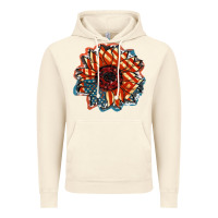 Vintage Artic American Flag sunflower 4th of july Vintage Hoodie - FaDigitalArtStudio