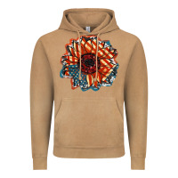 Vintage Camel American Flag sunflower 4th of july Vintage Hoodie - FaDigitalArtStudio