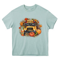 Arona Fall School Bus Heavy Core Tee - texasbilliewilder