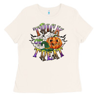 Bone trick or treat Ladies Tee - CowGirlArtShop