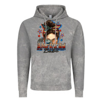 Cloud Rock american babe messy bun Vintage Hoodie - FaDigitalArtStudio