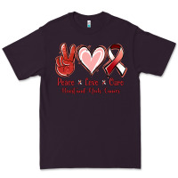 Peace Love Cure Heart And Neck Cancer Premium Tee | Teevron