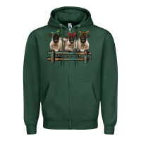Sports Green 3 sheeps suffolk ewe with bandanas and fence Zipper Hoodie - BarkalooDesign