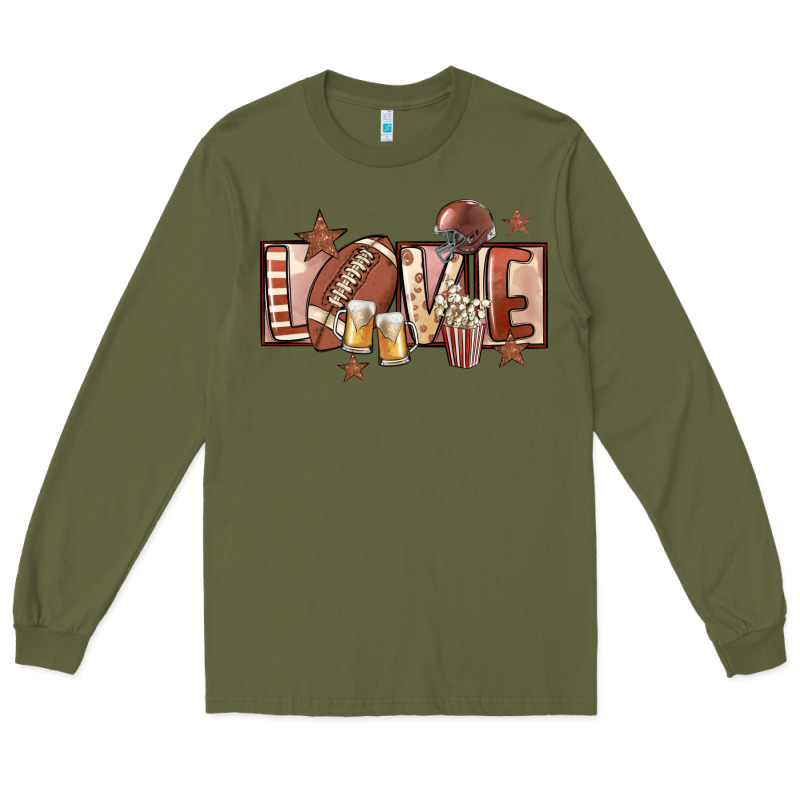 Football Love Long Sleeve Tee by FaDigitalArtStudio | Teevron