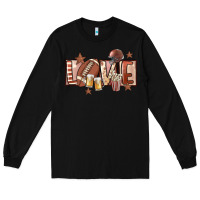 Black football love Long Sleeve Tee - FaDigitalArtStudio