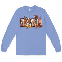Colony Blue football love Long Sleeve Tee - FaDigitalArtStudio