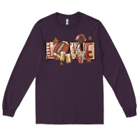 Plum football love Long Sleeve Tee - FaDigitalArtStudio