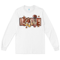 White football love Long Sleeve Tee - FaDigitalArtStudio