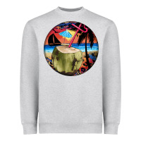 Coconut Drink Colorful Leopard Heavyweight Sweatshirt | Teevron