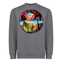 Storm coconut drink colorful leopard Heavyweight Sweatshirt - BarkalooDesign