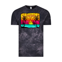 Cloud Black summer vibes Vintage Tee - CowCowDesign