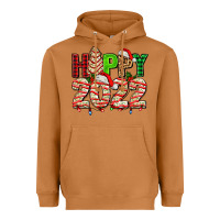 Meerkat happy 2022 with christmas tree cake Heavyweight Hoodie - AdoDesignShop