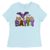 Baby Blue just a little batty Ladies Tee - CowGirlArtShop