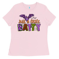 Bubblegum Pink just a little batty Ladies Tee - CowGirlArtShop