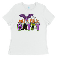 White just a little batty Ladies Tee - CowGirlArtShop