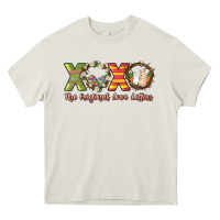 Cream Xoxo the original love letters Heavy Core Tee - NancyCooperArtShop