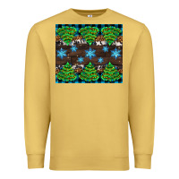 Antique Gold Christmas tree with snow Premium Sweatshirt - AdoDesignShop