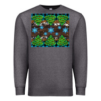 Charcoal Heather Christmas tree with snow Premium Sweatshirt - AdoDesignShop