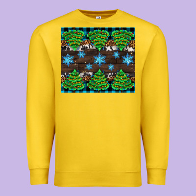 Christmas Tree With Snow Premium Sweatshirt Designed By Adodesignshop