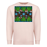 Pale Pink Christmas tree with snow Premium Sweatshirt - AdoDesignShop