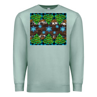 Seafoam Christmas tree with snow Premium Sweatshirt - AdoDesignShop