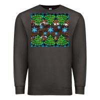 Smoke Christmas tree with snow Premium Sweatshirt - AdoDesignShop