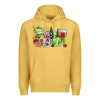 Antique Gold Christmas tequila Premium Hoodie - CowhideDigitalArt
