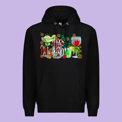 Christmas Tequila Premium Hoodie Designed By Cowhidedigitalart